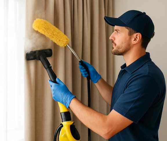 Trusted blind cleaning technician Matty Curtain Cleaning black-rock-vic QLD